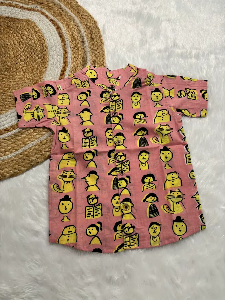 Peach Faces Shirt