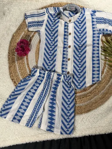 Blue Stripes Boys Co-Ord Set
