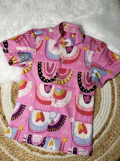 Pink Rainbow Boys Shirt