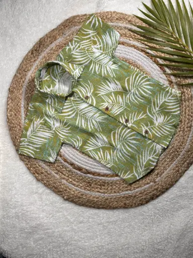Green Leaf Boys Shirt