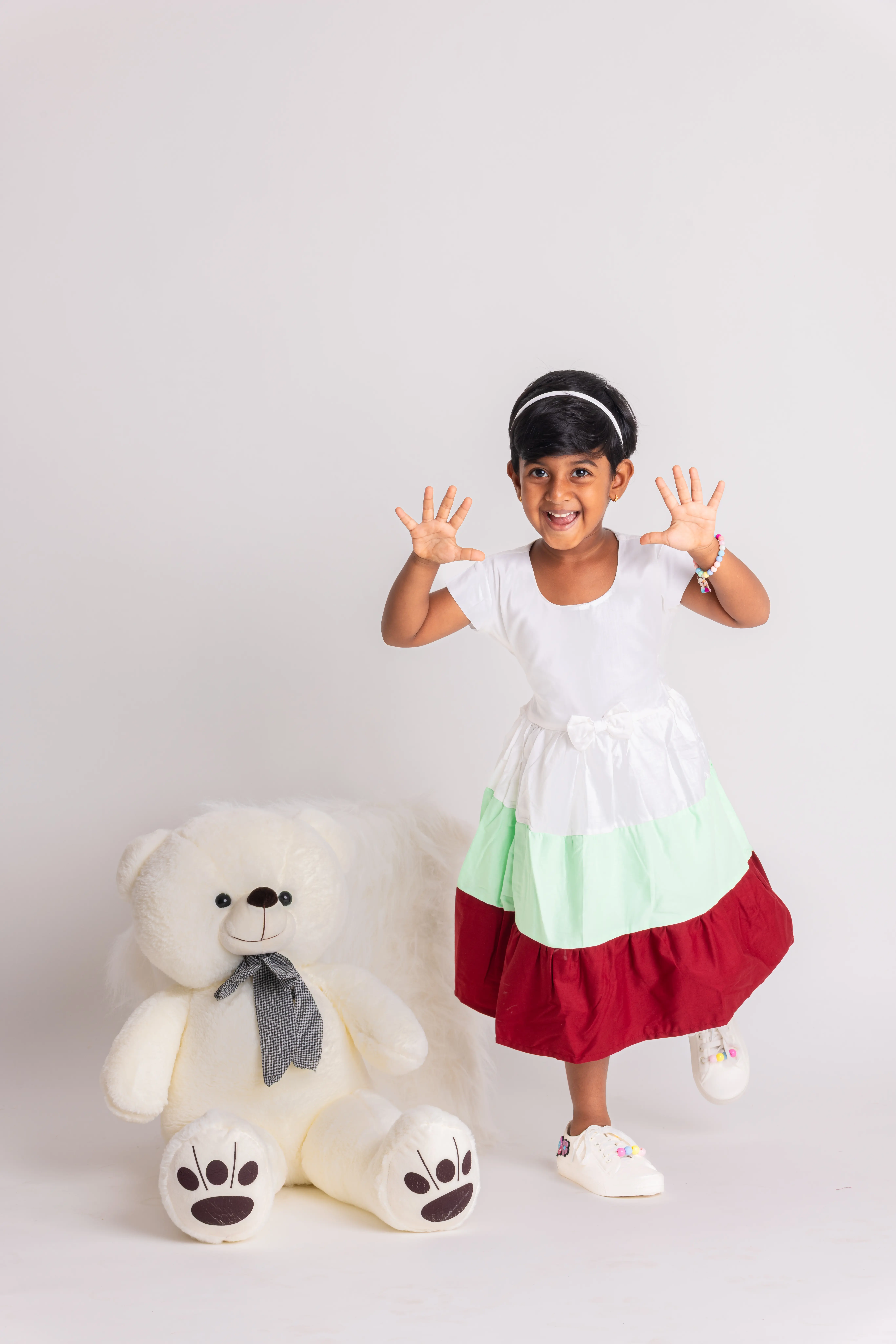White Green Maroon